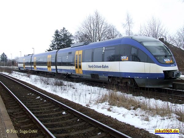 Talenttriebwagen der NOB auf der Marschenbahn